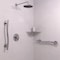 Keeney Mfg Smooth Wave Designer Grab Bar, Polished Chrome, 16", 16.00" L, Stainless Steel, Polished Chrome GB2022-16PC - alternate 3